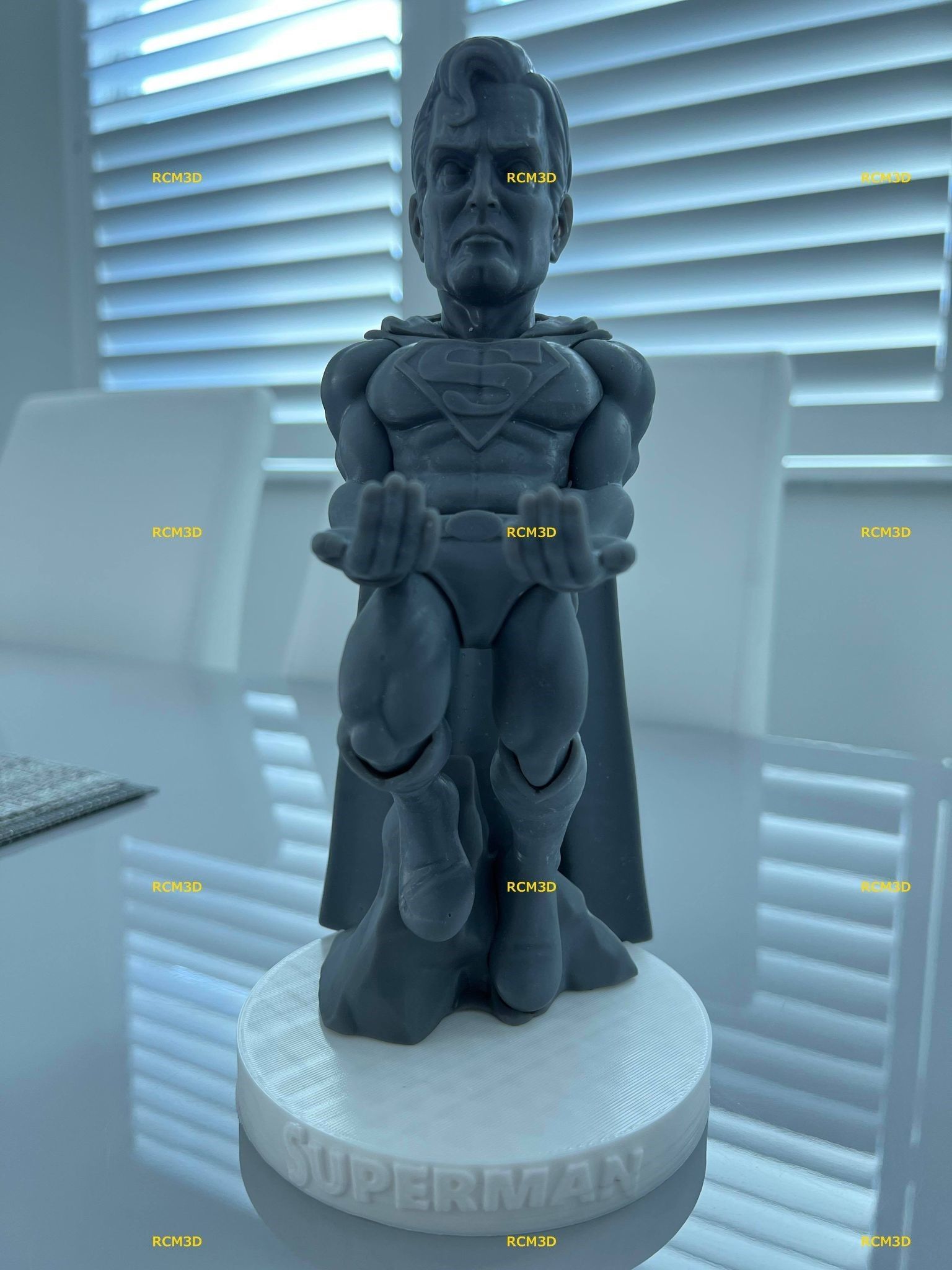 Superman Joystick holder 3D print model_8