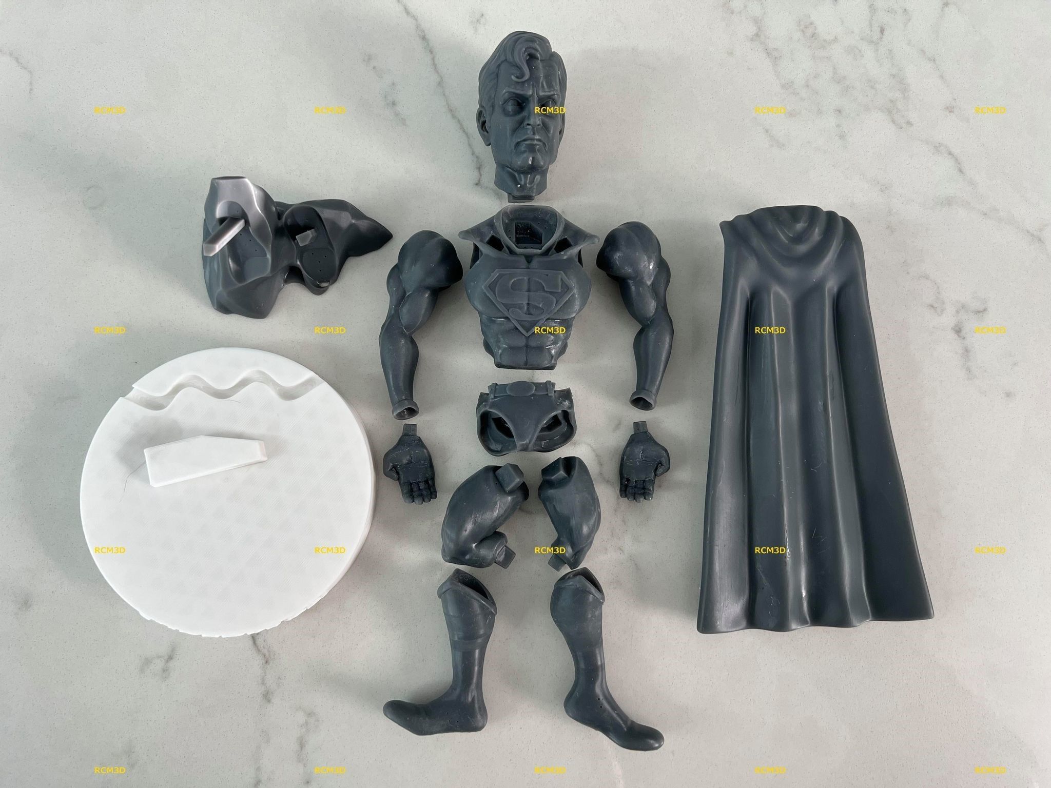 Superman Joystick holder 3D print model_9