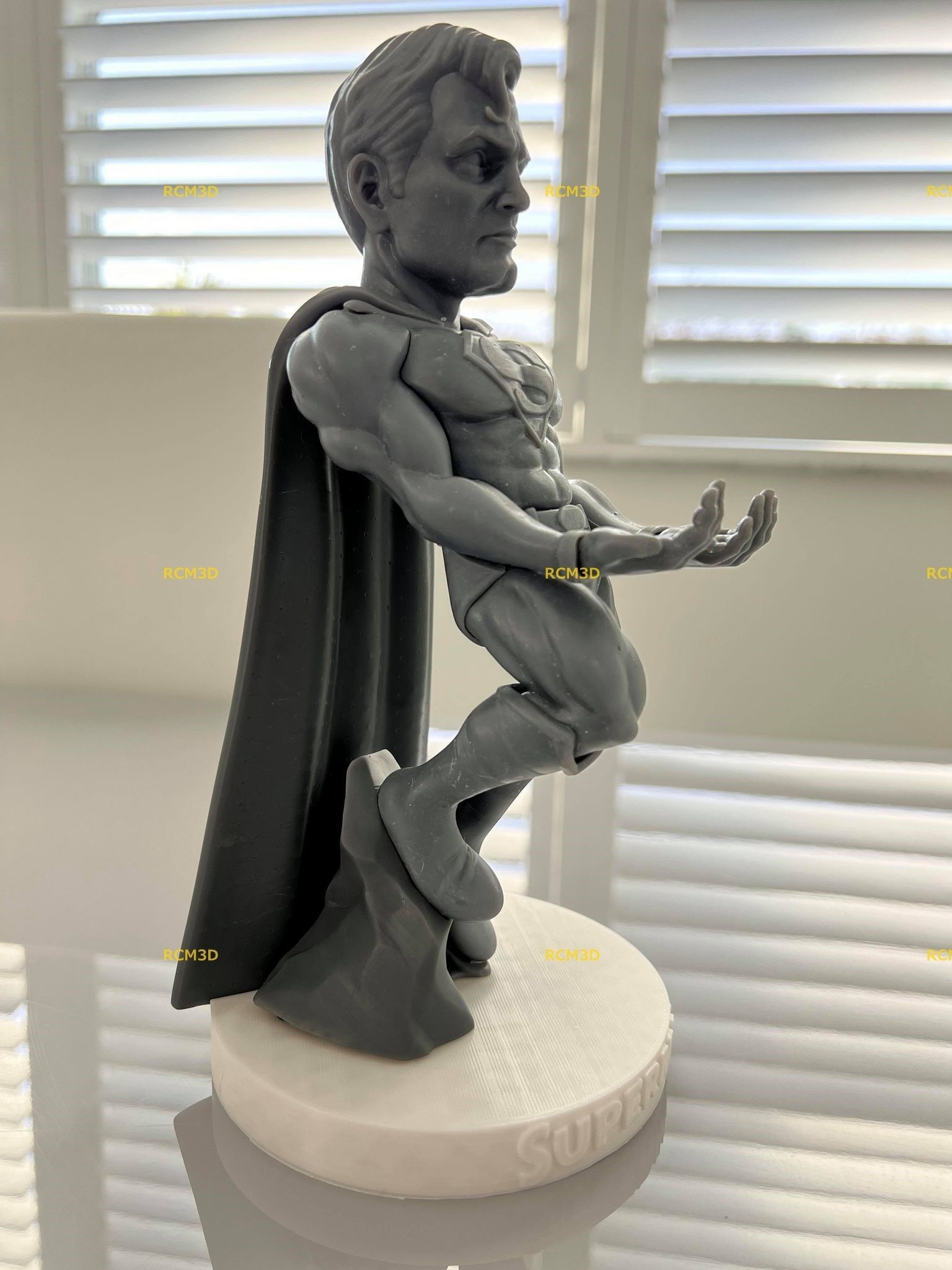 Superman Joystick holder 3D print model_5