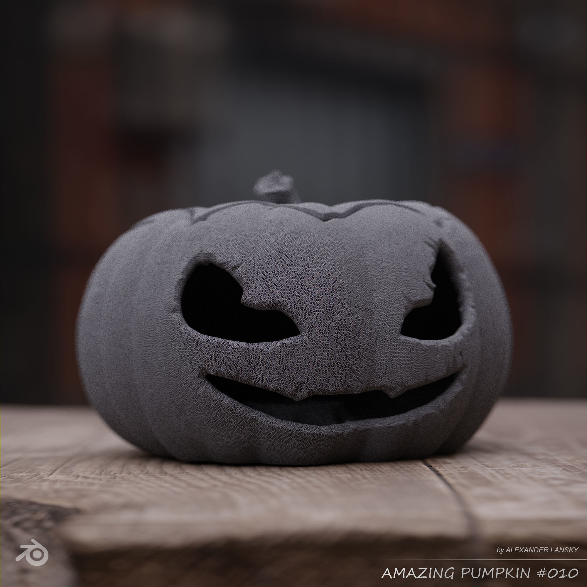 Amazing Pumpkin 010 3D print model_1