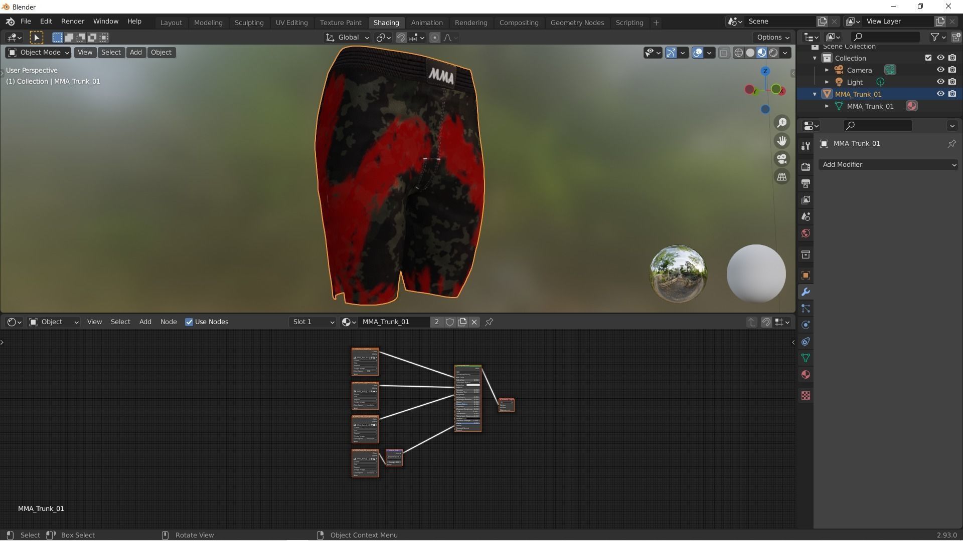 MMA Trunks-01 Low-poly 3D model_6