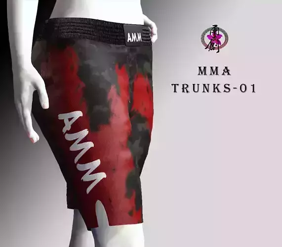 MMA Trunks-01 Low-poly 3D model