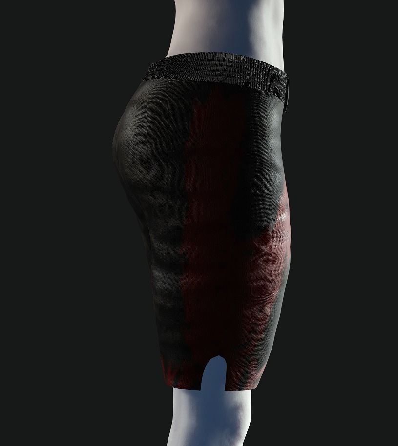 MMA Trunks-01 Low-poly 3D model_4