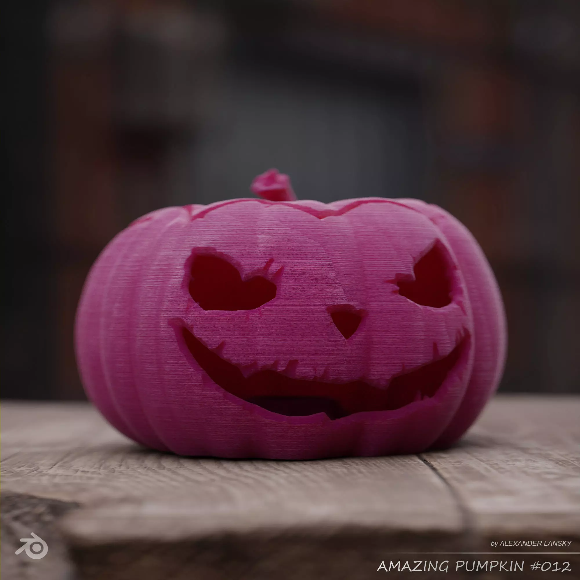 Amazing Pumpkin 012 3D print model_0