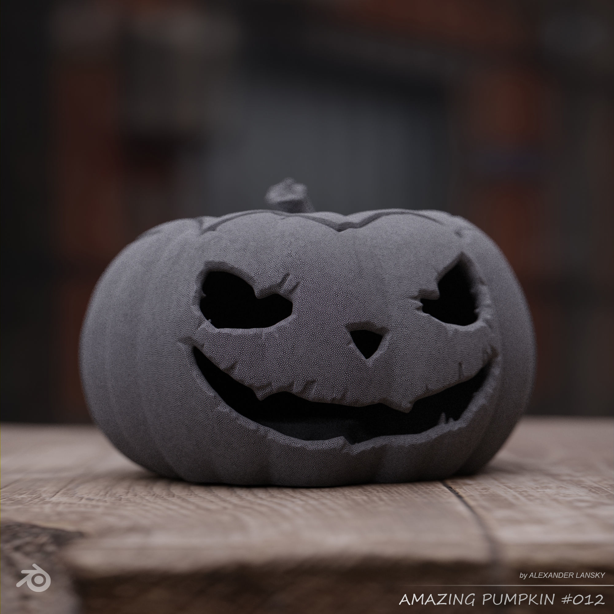 Amazing Pumpkin 012 3D print model_1