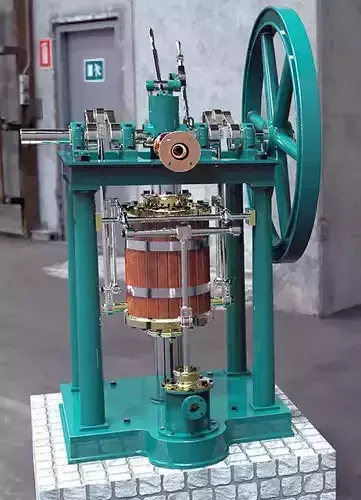 Bodmers siliding cylinder engine