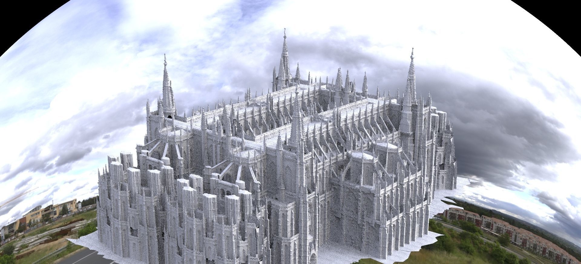 Bloodborne inspired architecture 2 3D model_1