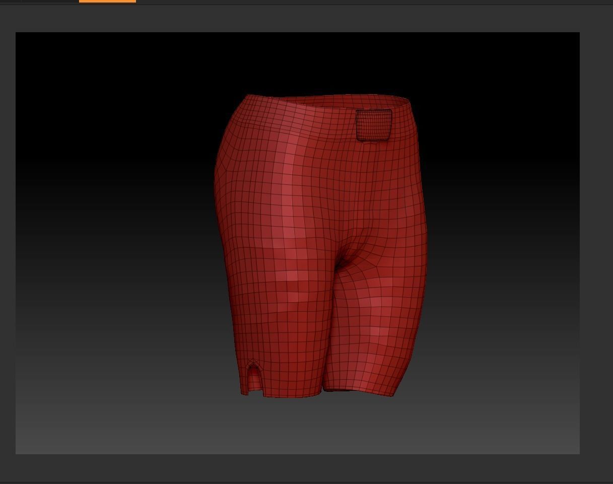 MMA Trunks-02 Low-poly 3D model_5