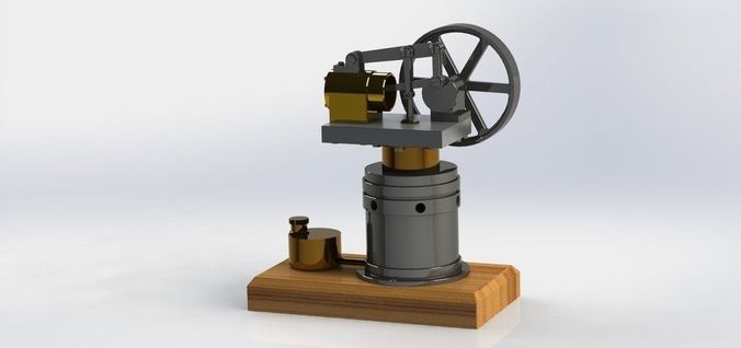 Robbo steam engine Free 3D model