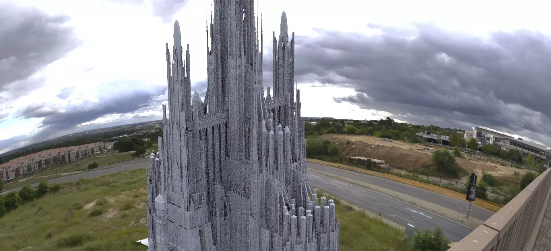 Bloodborne inspired Tall tower  3D model_0