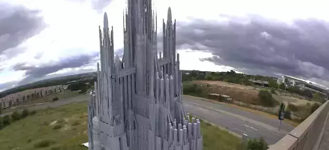 Bloodborne inspired Tall tower  3D model