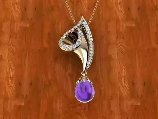 Diamond Jewelry Pendant 3D print model