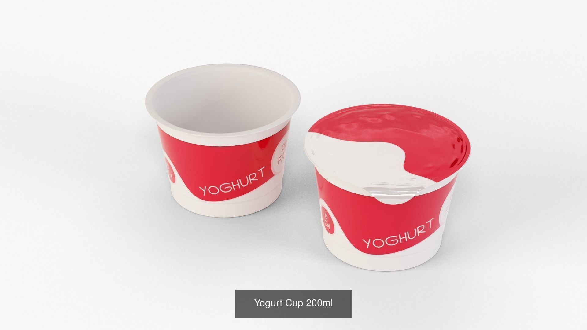 Yogurt Cups 3D Model Collection_17