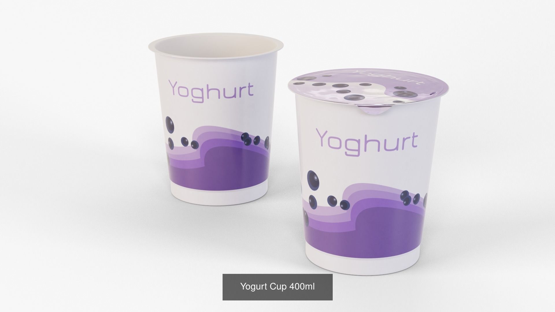 Yogurt Cups 3D Model Collection_16