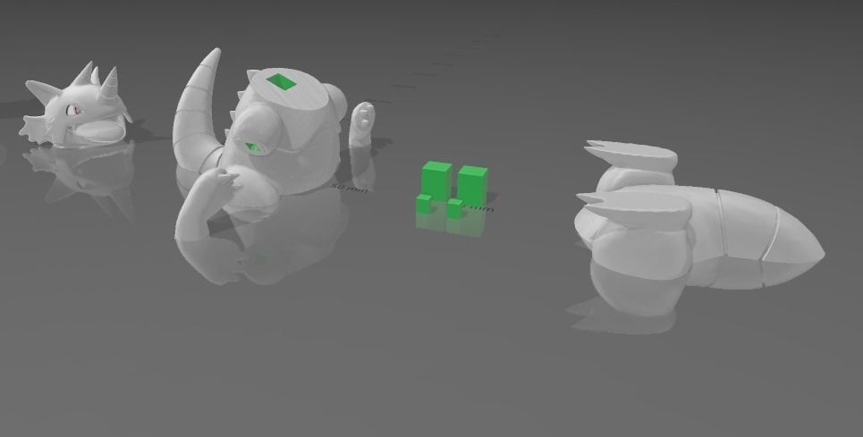 Pokemon Rhydon 3d model 10cm 3D print model_13