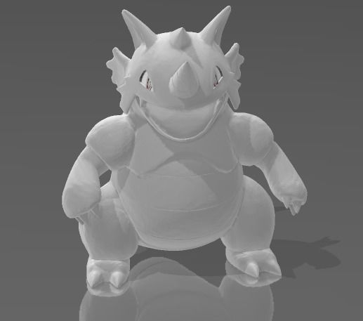 Pokemon Rhydon 3d model 10cm 3D print model_9