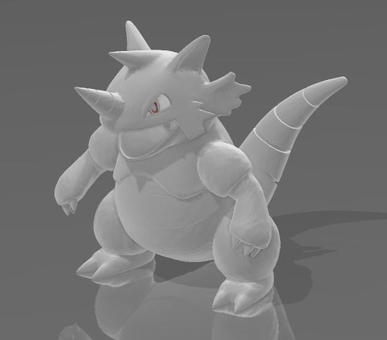 Pokemon Rhydon 3d model 10cm 3D print model_7