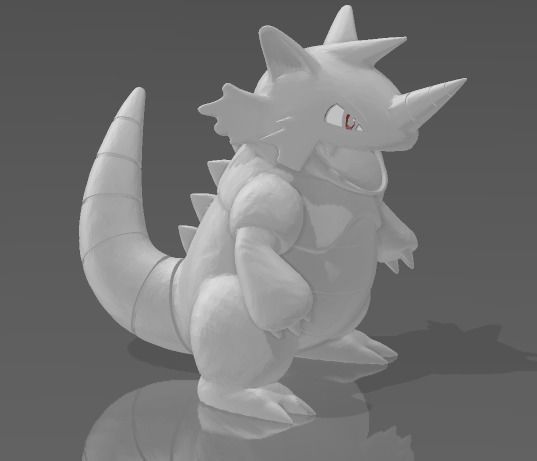 Pokemon Rhydon 3d model 10cm 3D print model_8