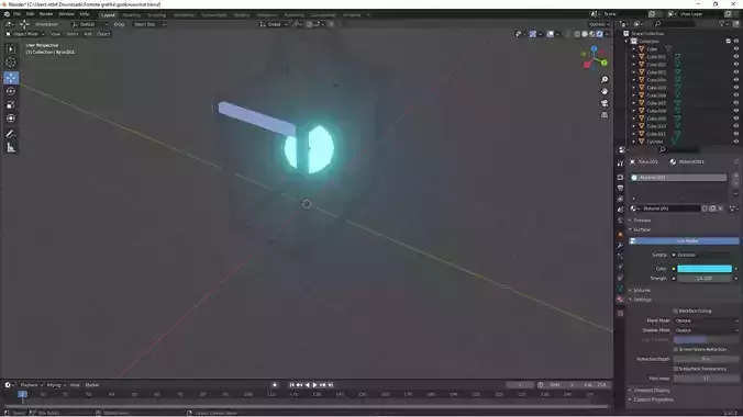 It is a light inside a box