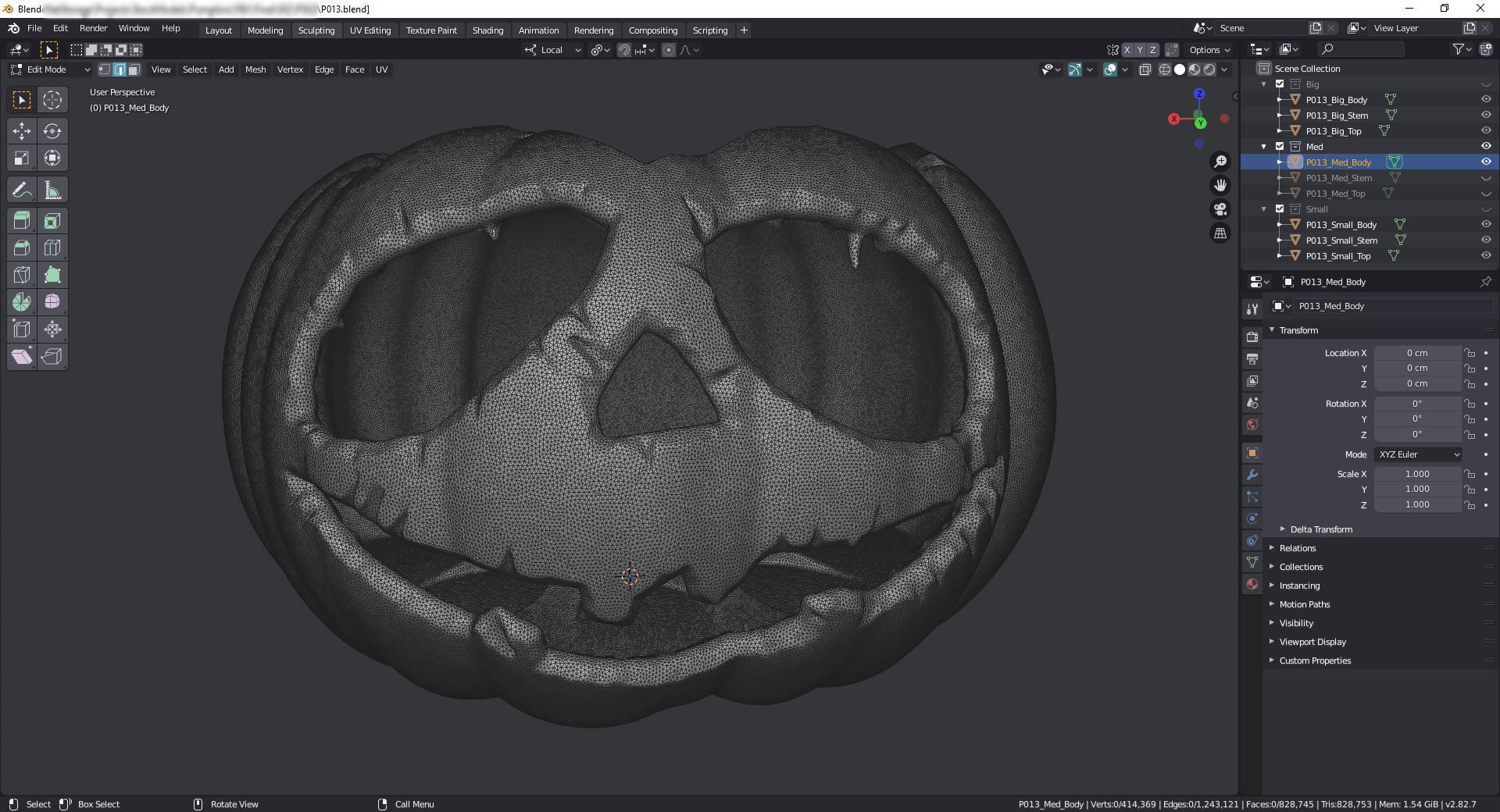 Amazing Pumpkin 013 3D print model_7