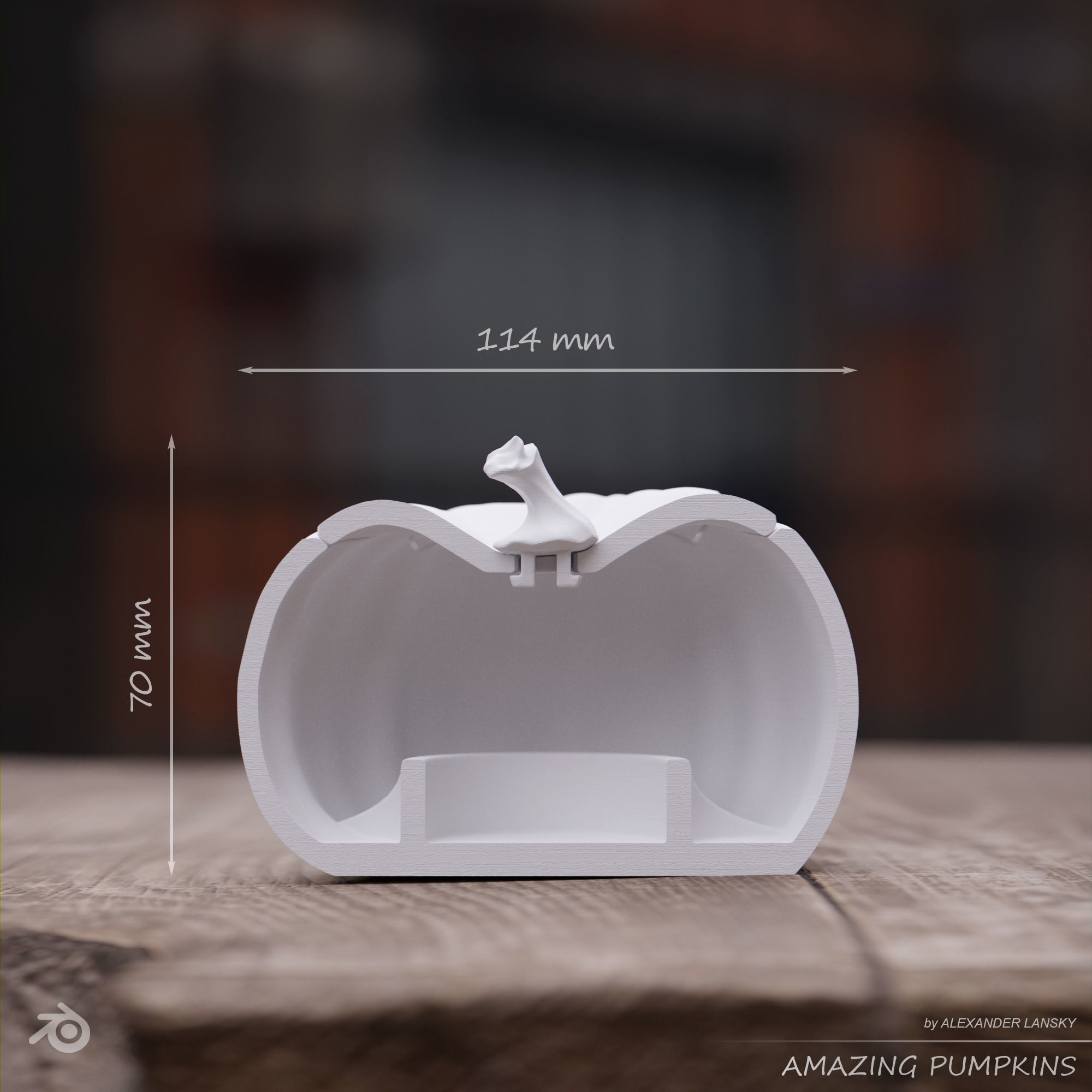 Amazing Pumpkin 013 3D print model_3