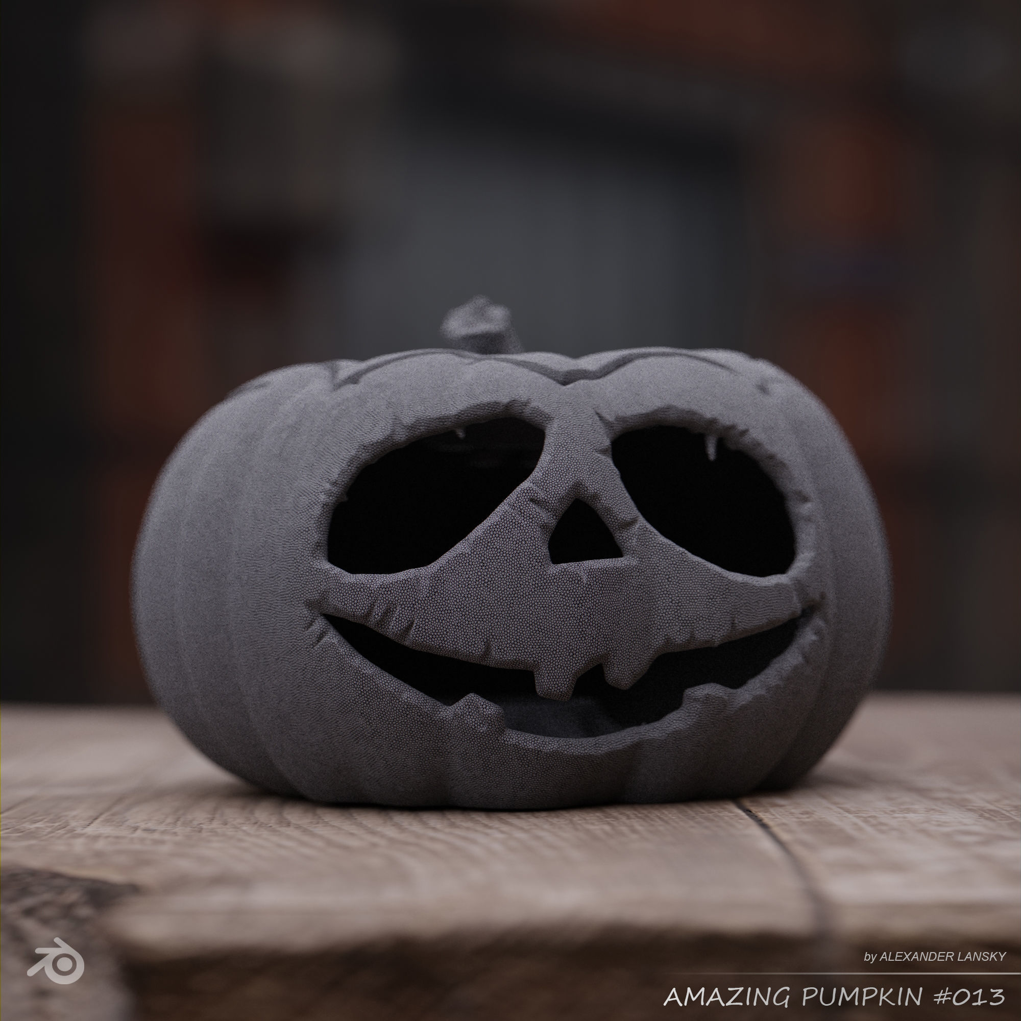 Amazing Pumpkin 013 3D print model_1