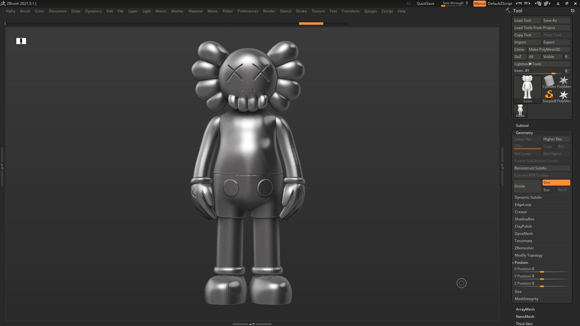 Kaws 3dprint model 3D print model_3