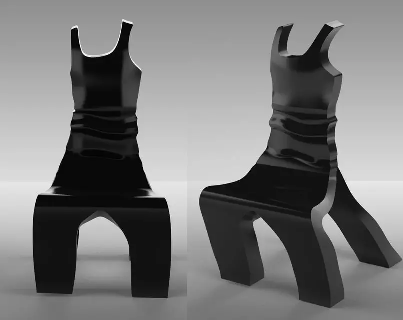 T-shirt chair Free 3D model