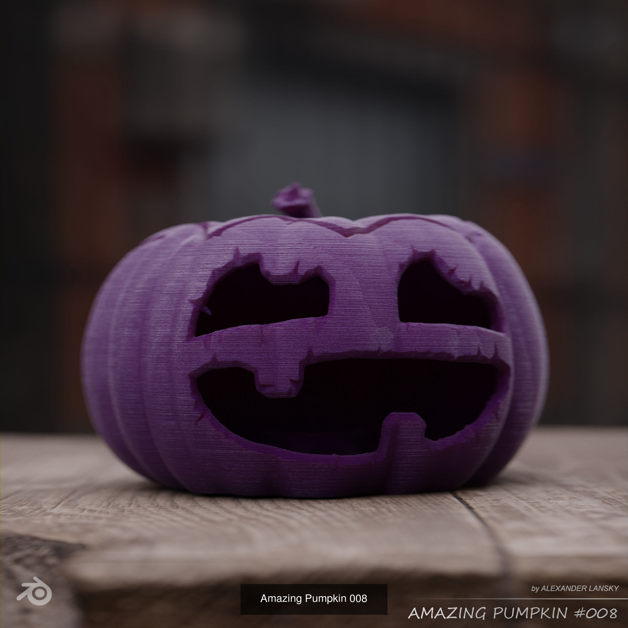 Amazing Pumpkins 3D Model Collection_8