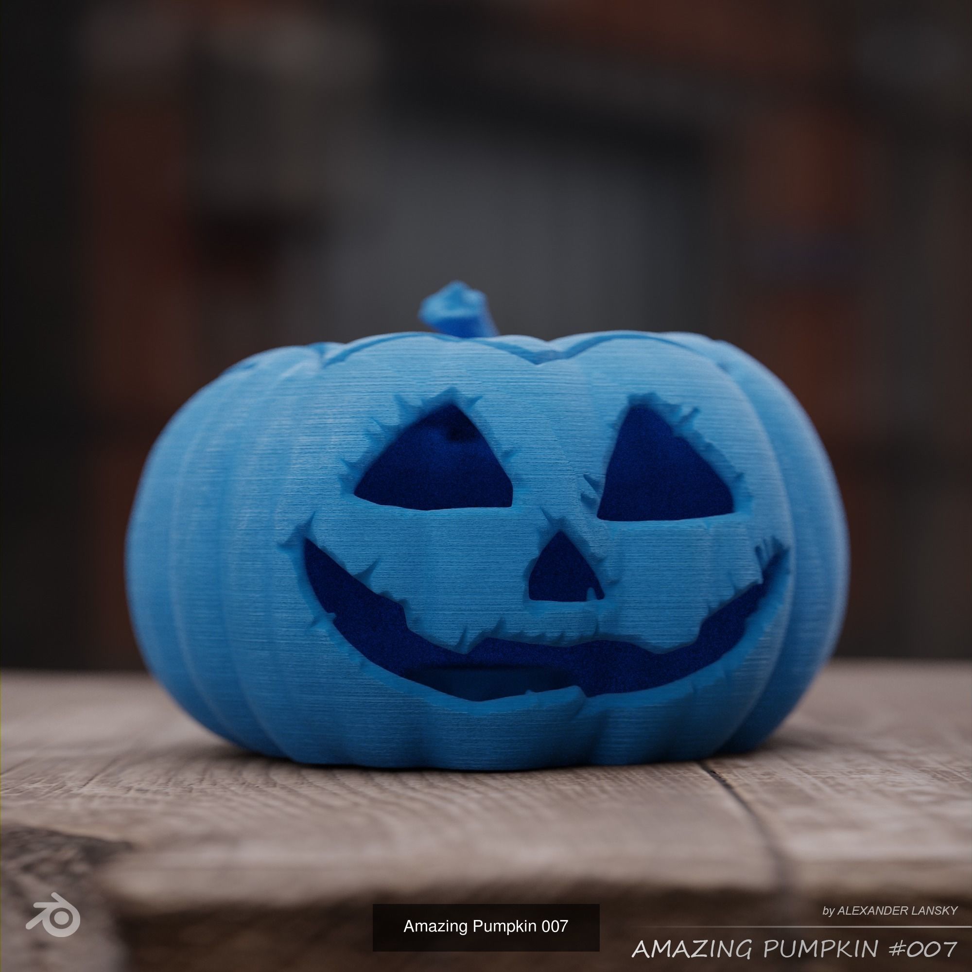 Amazing Pumpkins 3D Model Collection_7