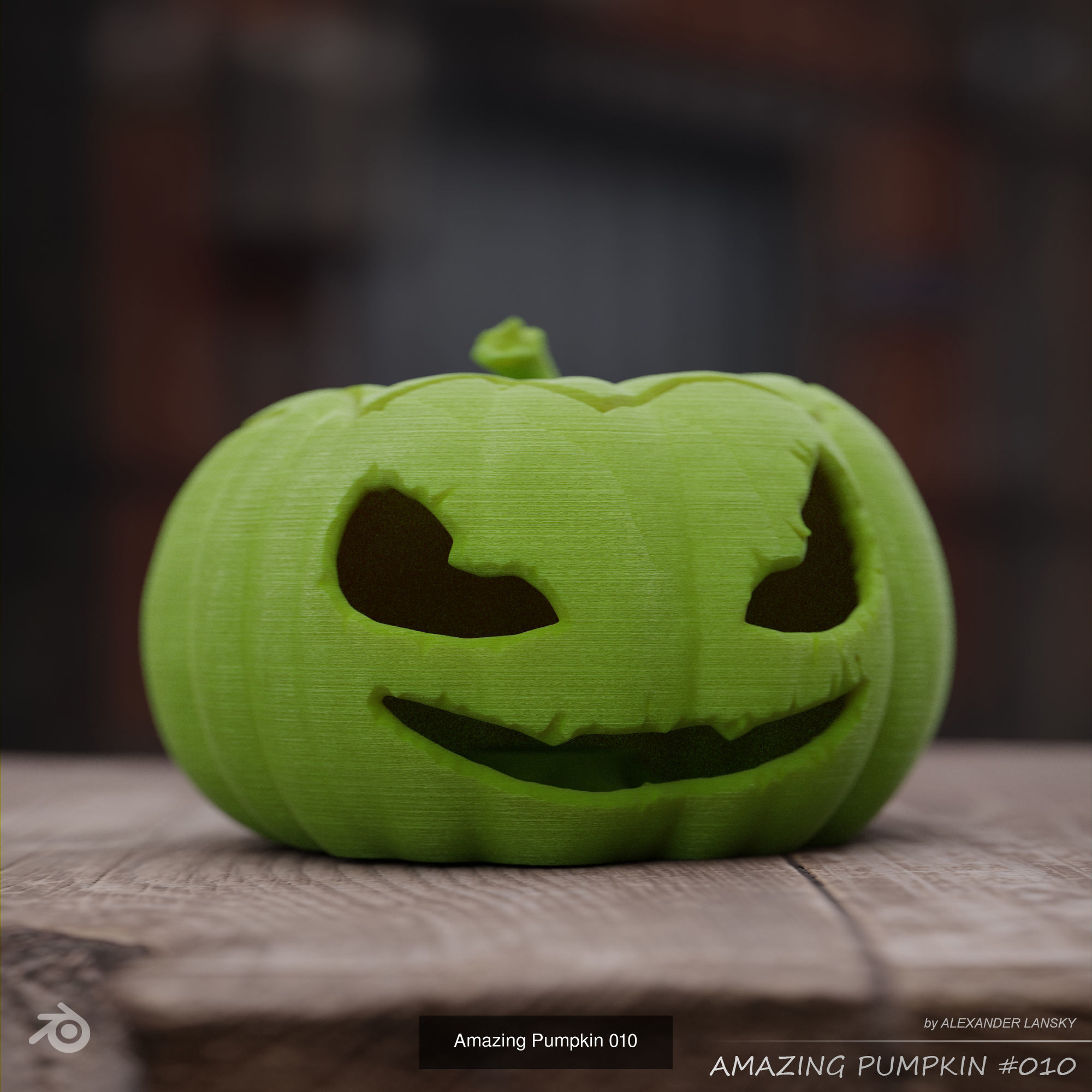 Amazing Pumpkins 3D Model Collection_10