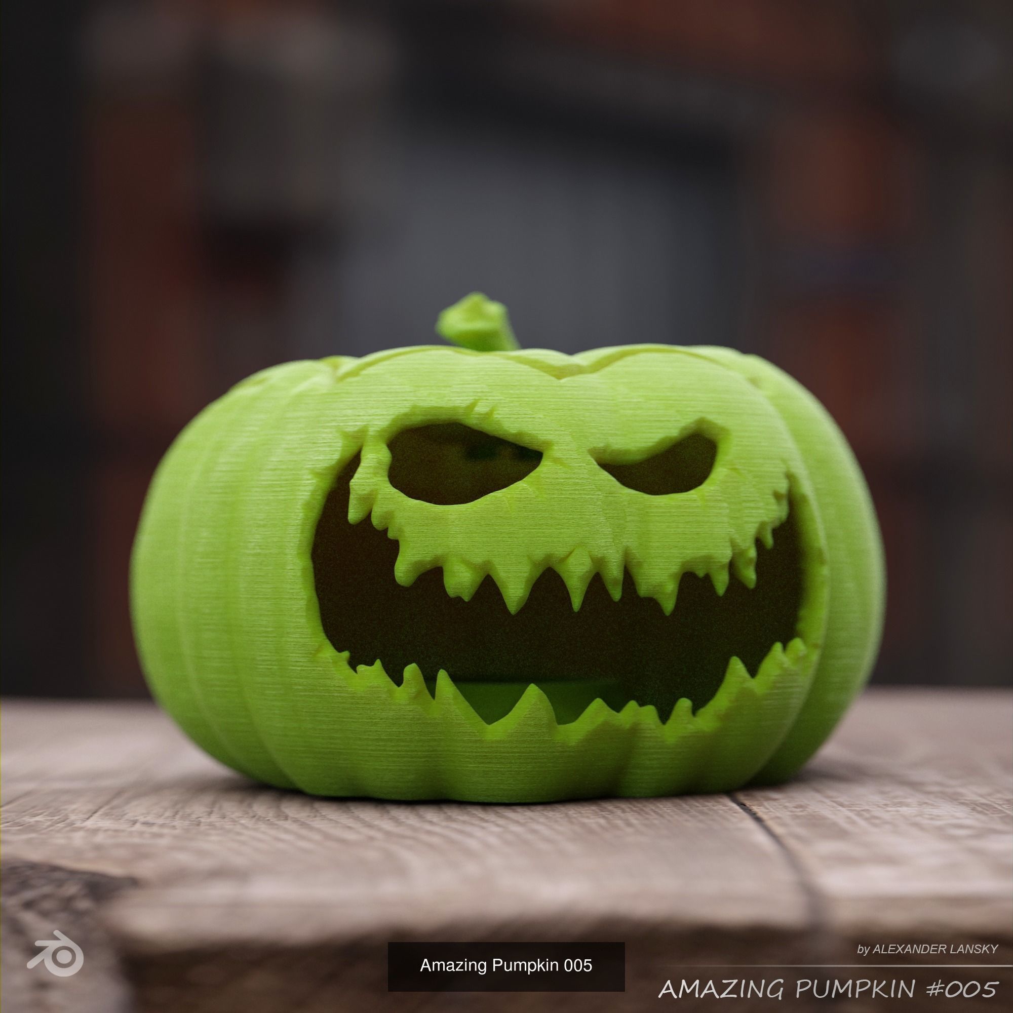 Amazing Pumpkins 3D Model Collection_5