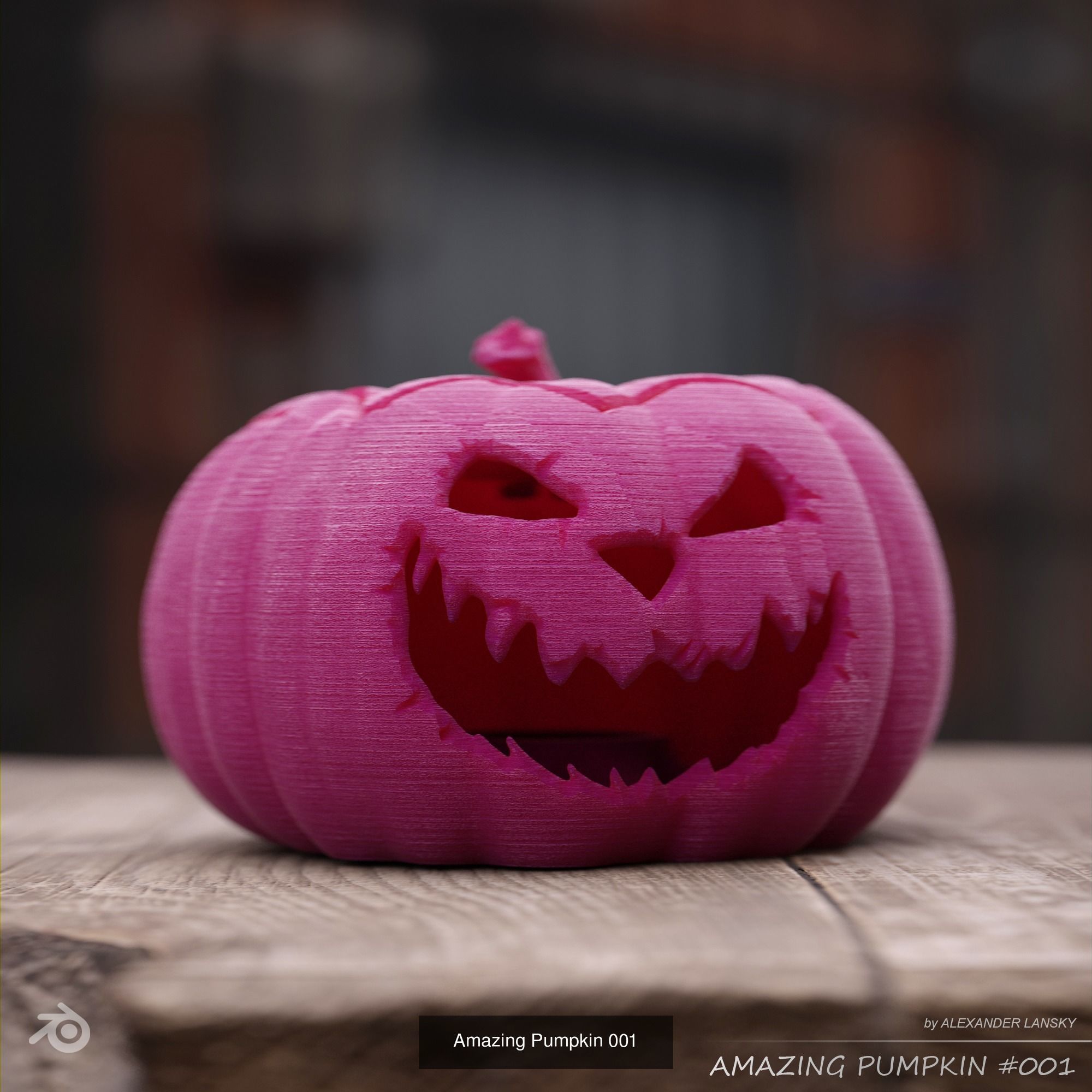 Amazing Pumpkins 3D Model Collection_1