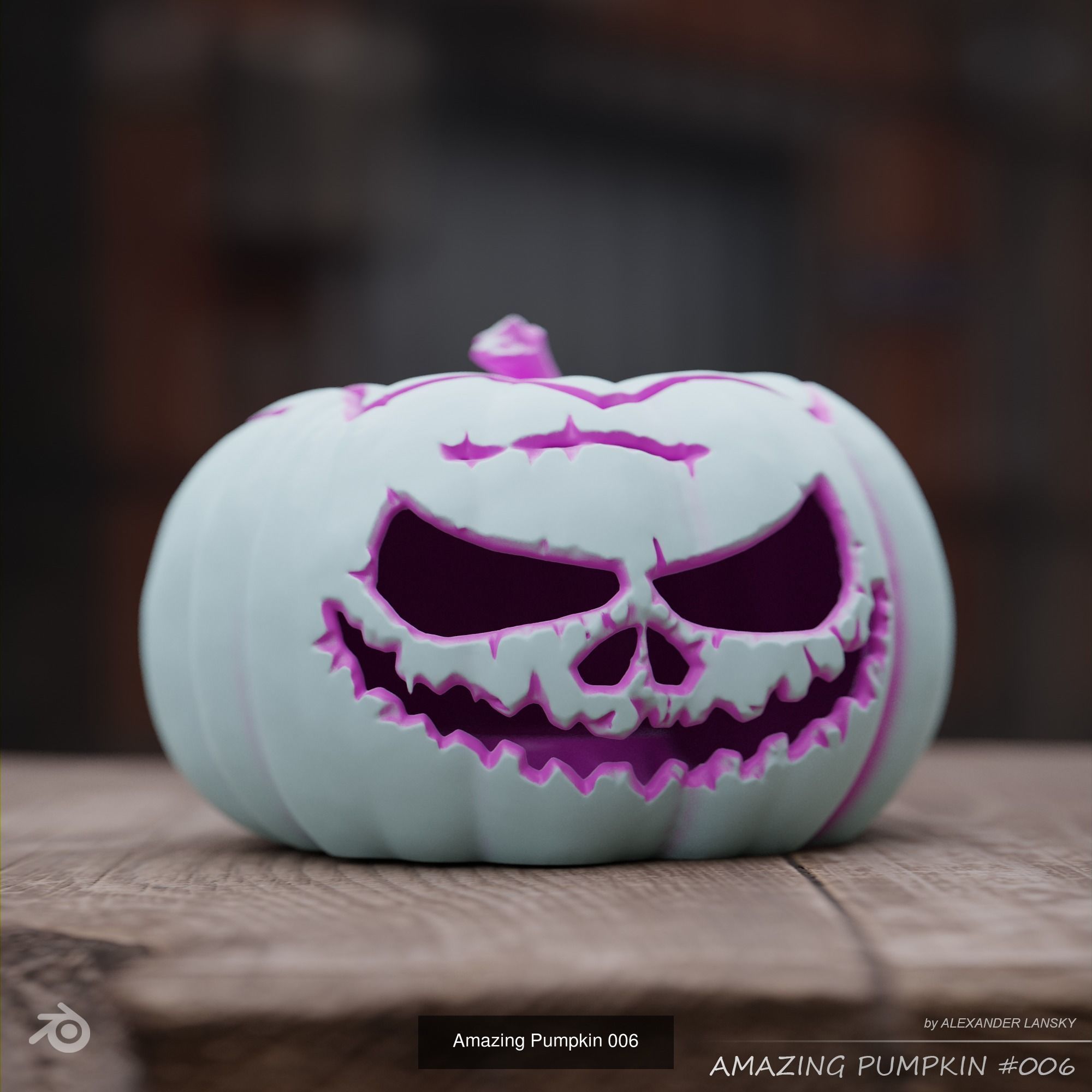 Amazing Pumpkins 3D Model Collection_6