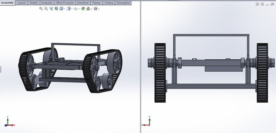 Tracked Mobile Robot Free 3D model_2