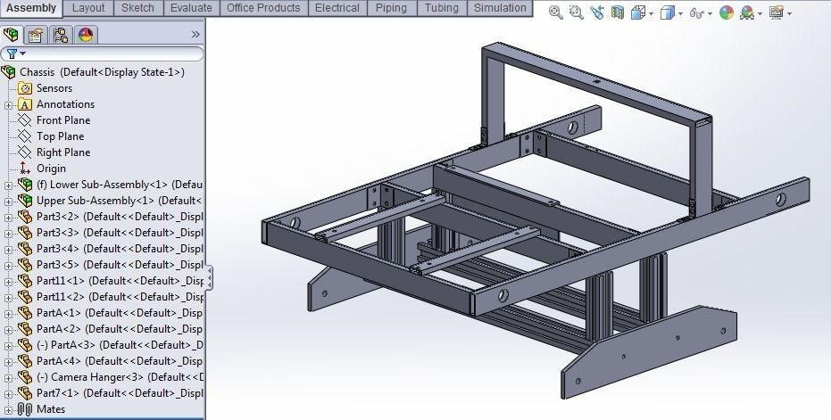 Tracked Mobile Robot Free 3D model_1
