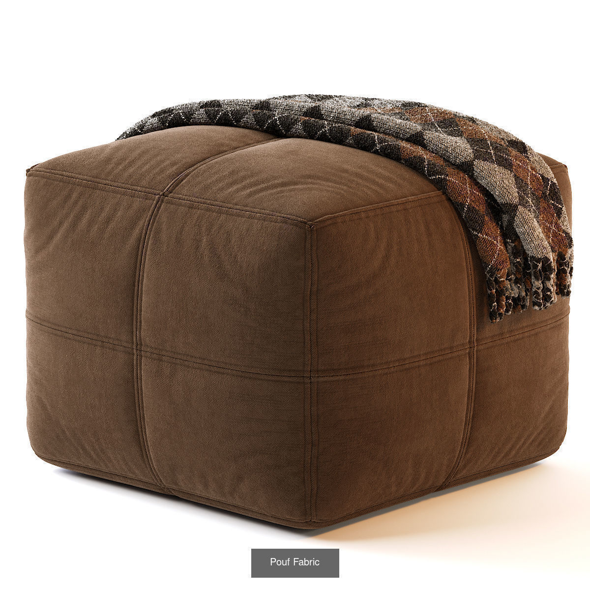 Pouf Ottoman 25 models 3D Model Collection_8