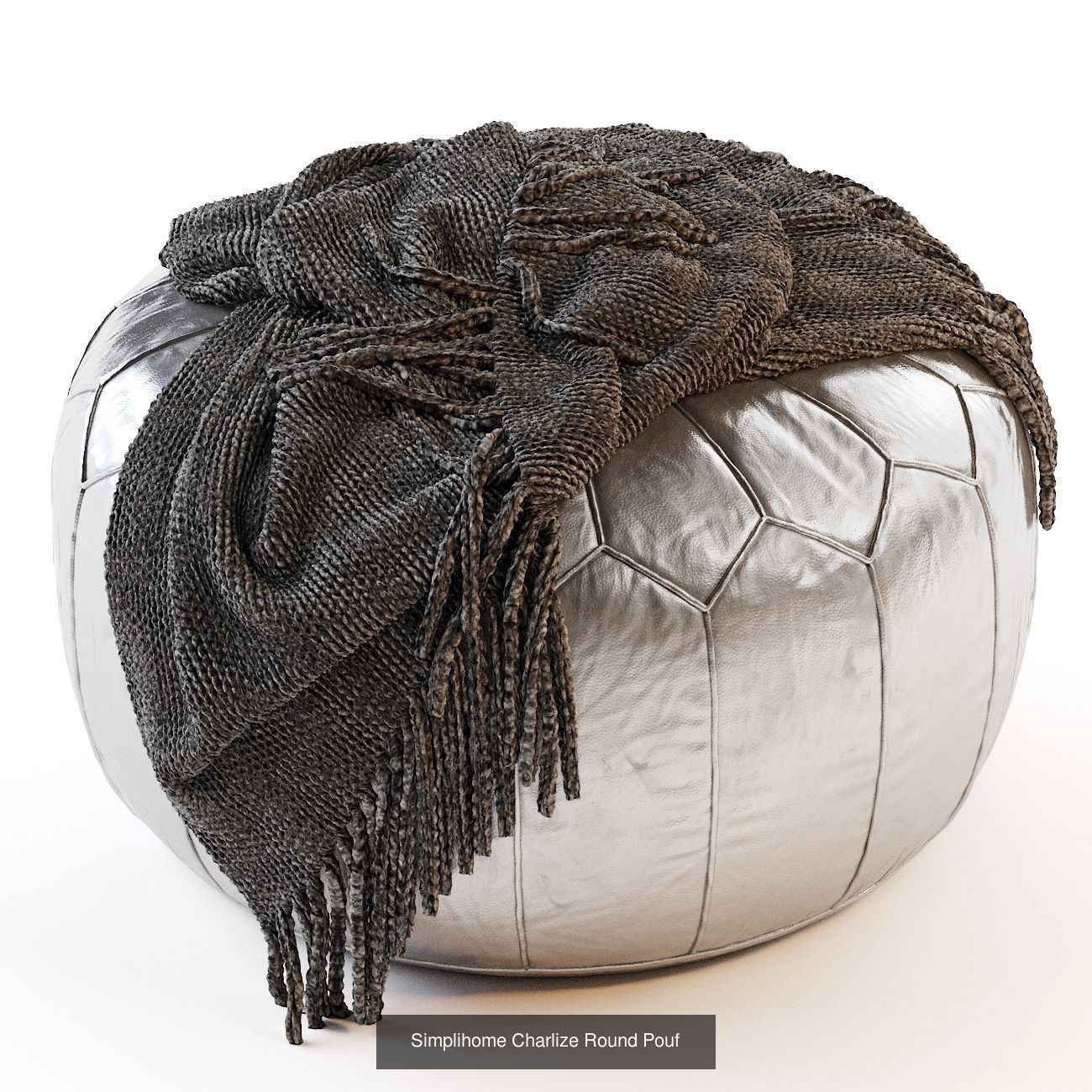 Pouf Ottoman 25 models 3D Model Collection_26