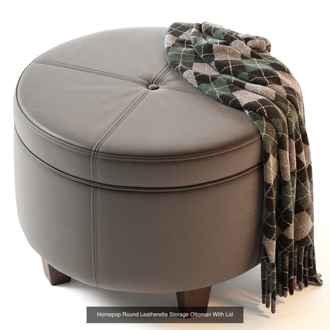 Pouf Ottoman 25 models 3D Model Collection_20