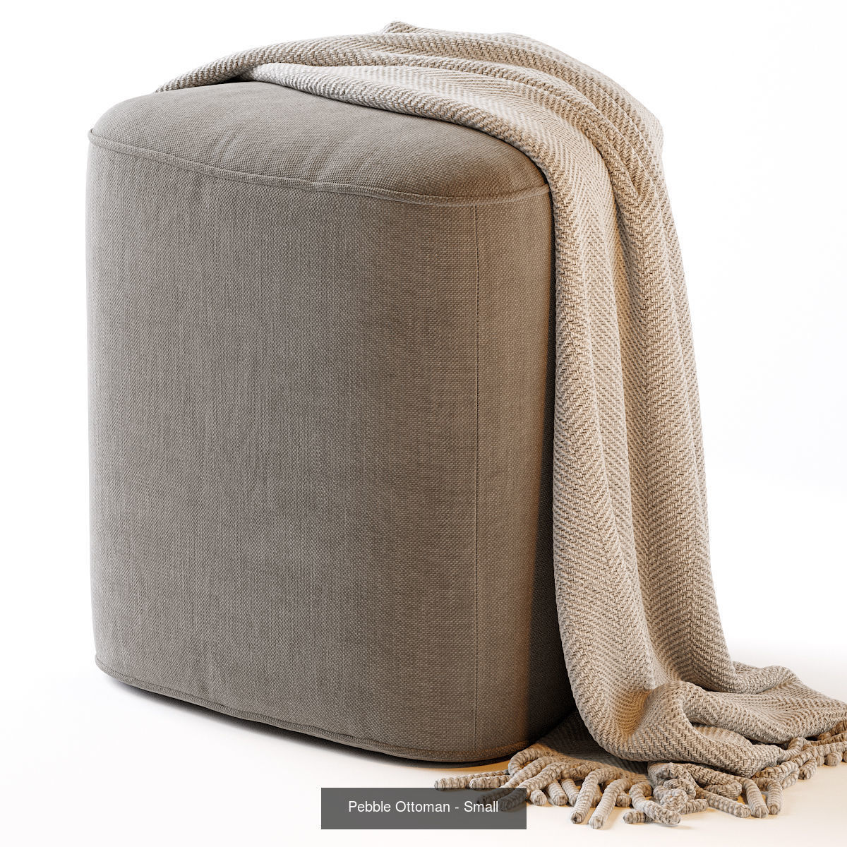 Pouf Ottoman 25 models 3D Model Collection_13