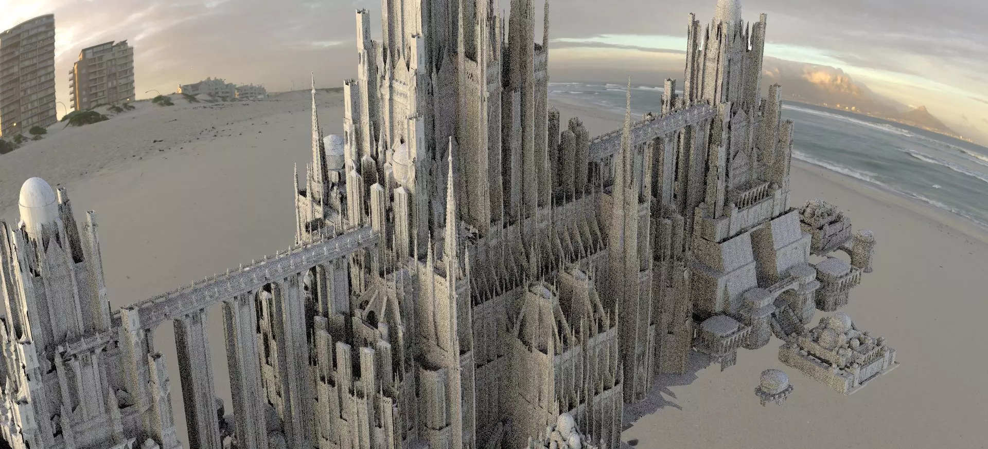 bloodborne inspired Edwardian fantasy architecture  3D model_0