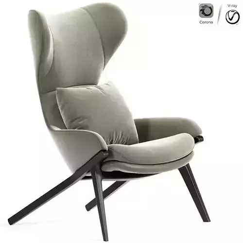 P22 Lounge Chair by Patrick Norguet