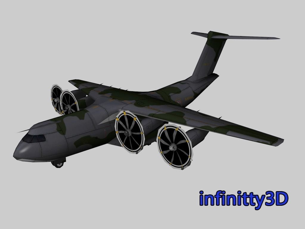 Pack Aircraft 3D  Low-poly 3D model_9