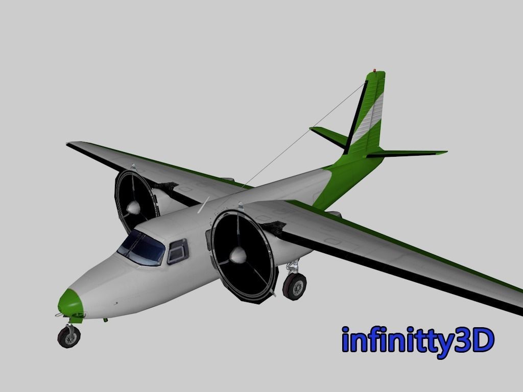Pack Aircraft 3D  Low-poly 3D model_4