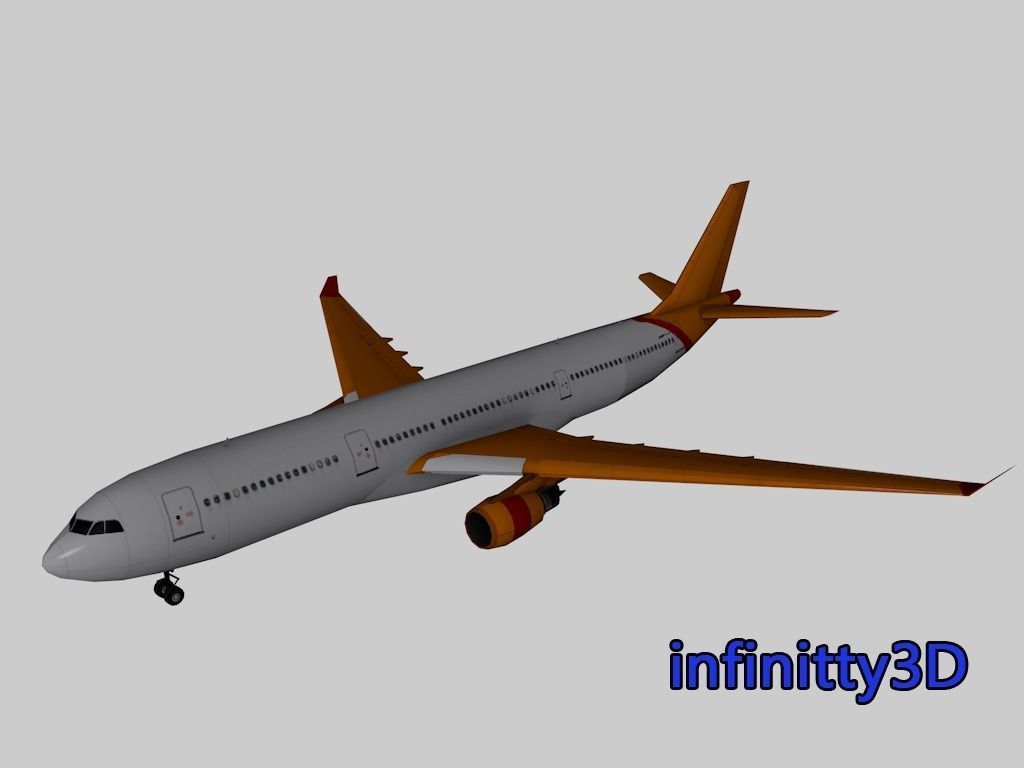 Pack Aircraft 3D  Low-poly 3D model_2