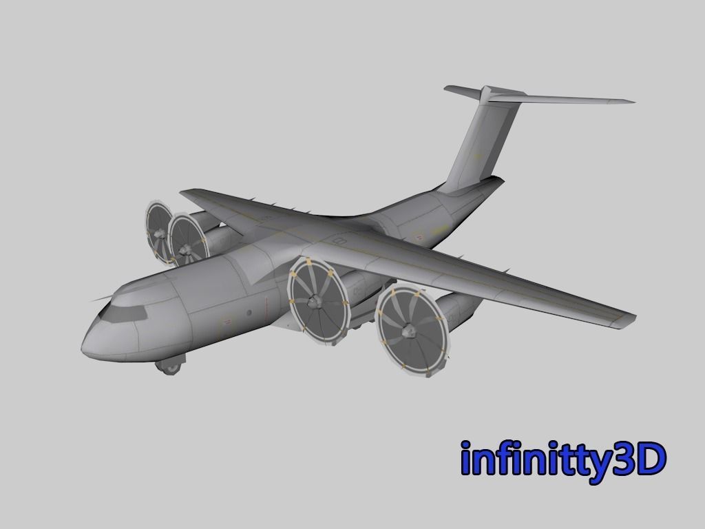 Pack Aircraft 3D  Low-poly 3D model_6