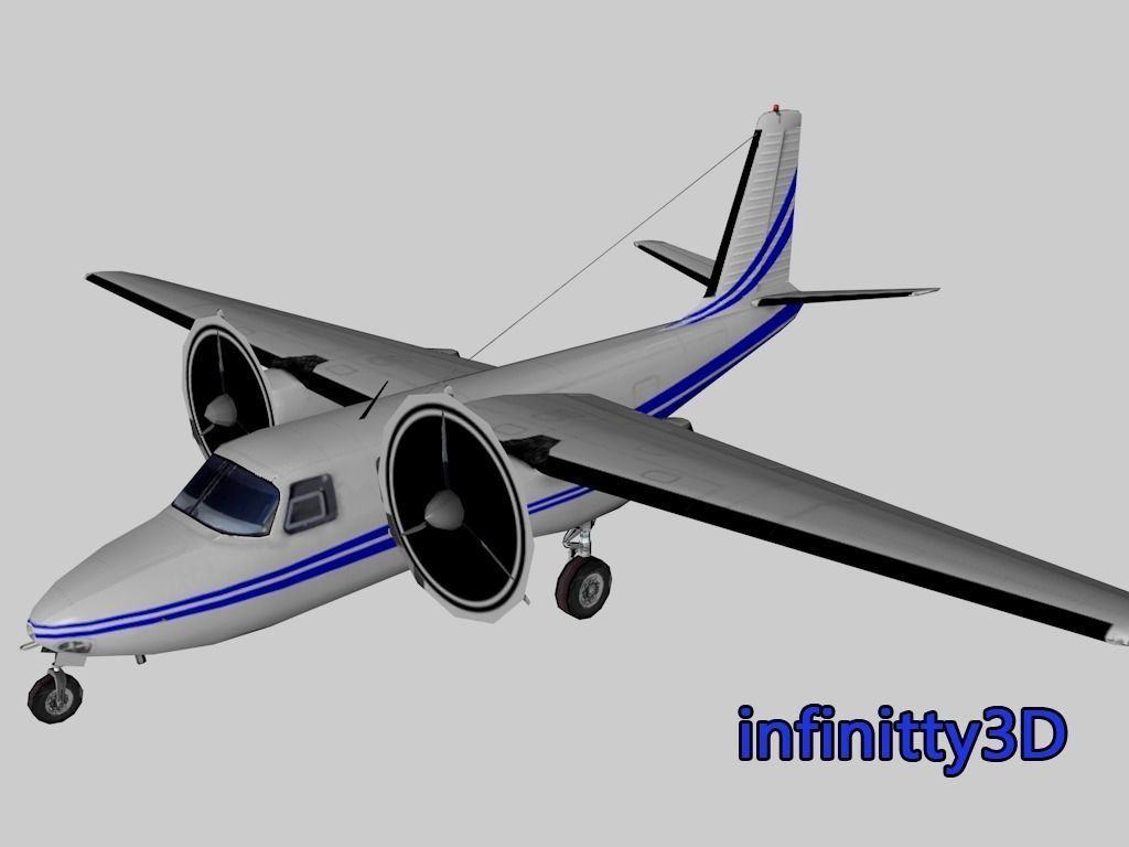 Pack Aircraft 3D  Low-poly 3D model_5