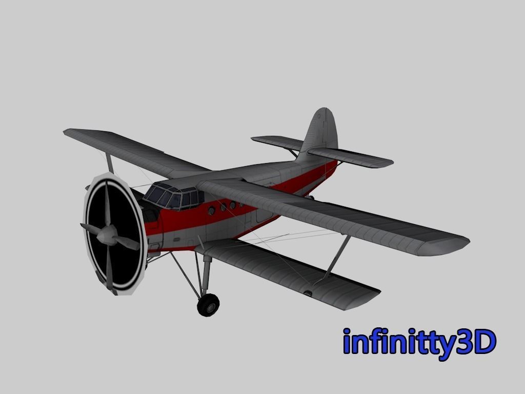 Pack Aircraft 3D  Low-poly 3D model_3