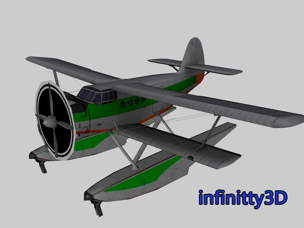 Pack Aircraft 3D  Low-poly 3D model_8