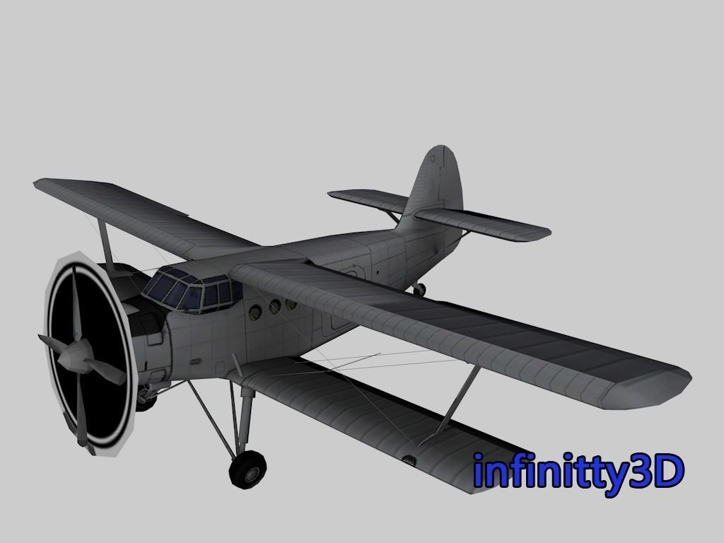 Pack Aircraft 3D  Low-poly 3D model_7